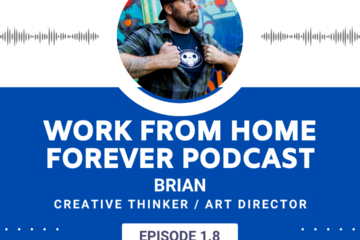 Cover art for episode 1.8 with Brian, Creative Thinker and Art Director