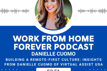 Cover art for episode with Danielle Cuomo, founder of Virtual Assist USA